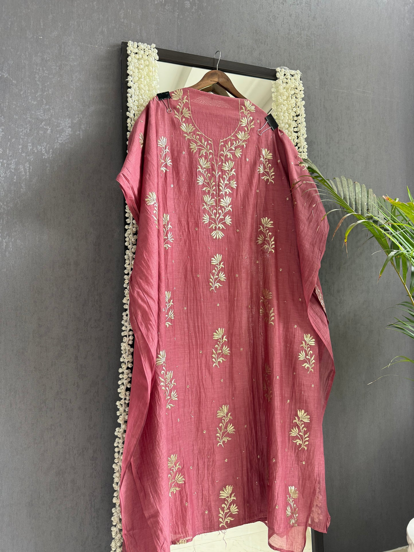 Luxurious Mul chanderi pitta work suit