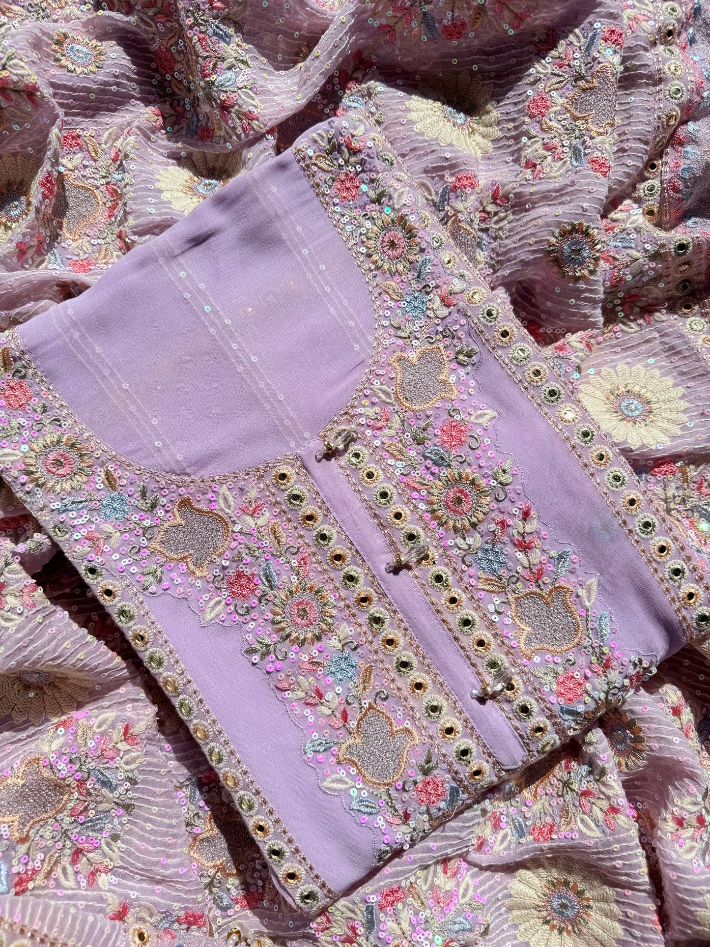 Lucknowi chikankari handwork suit