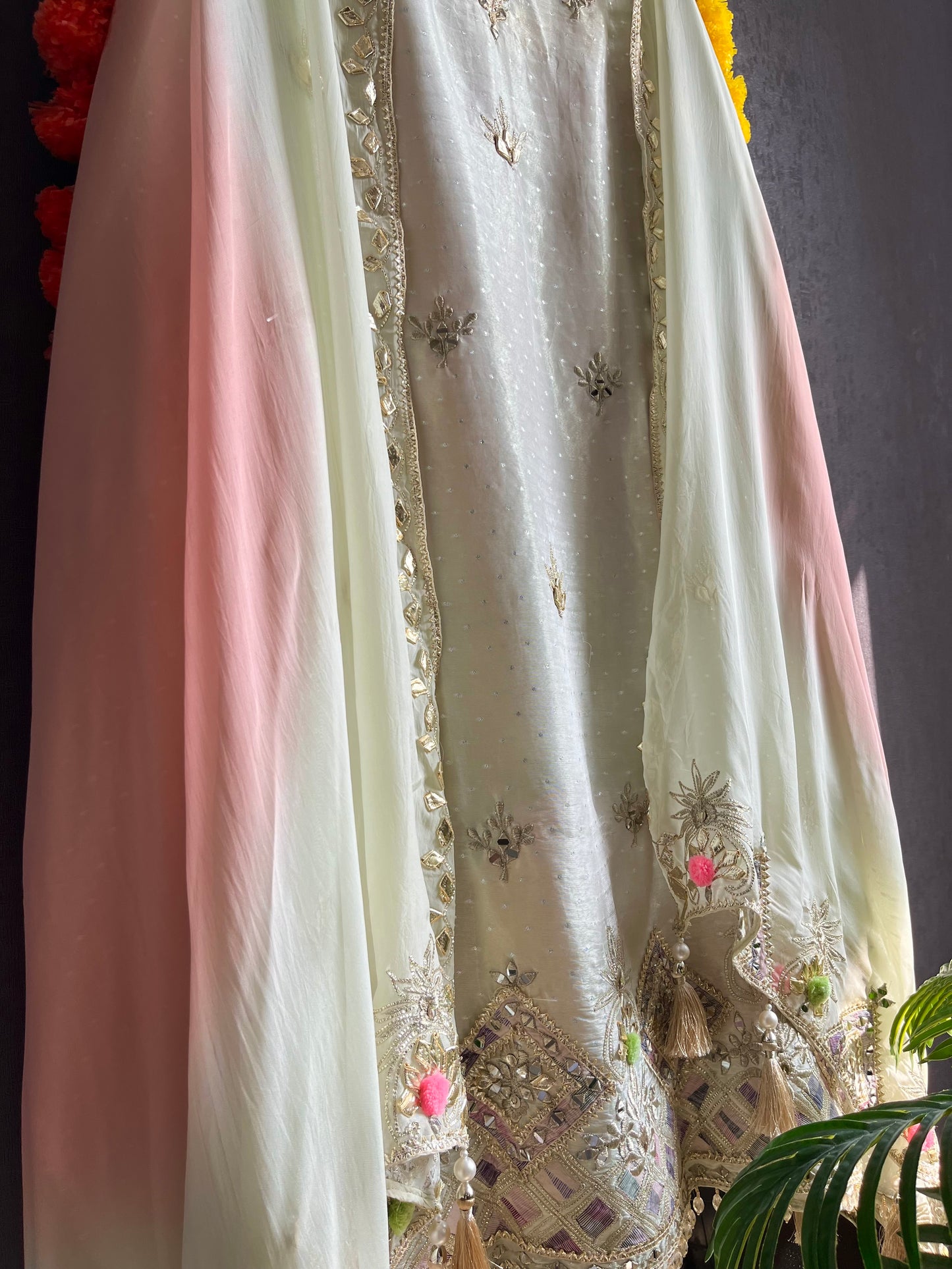 Luxurious Gotapatti Benarsi suit