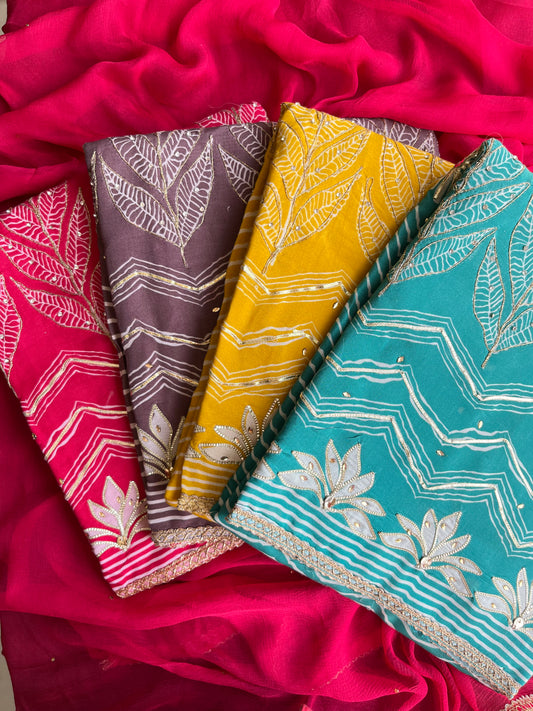 Soft Muslin unstitched suits