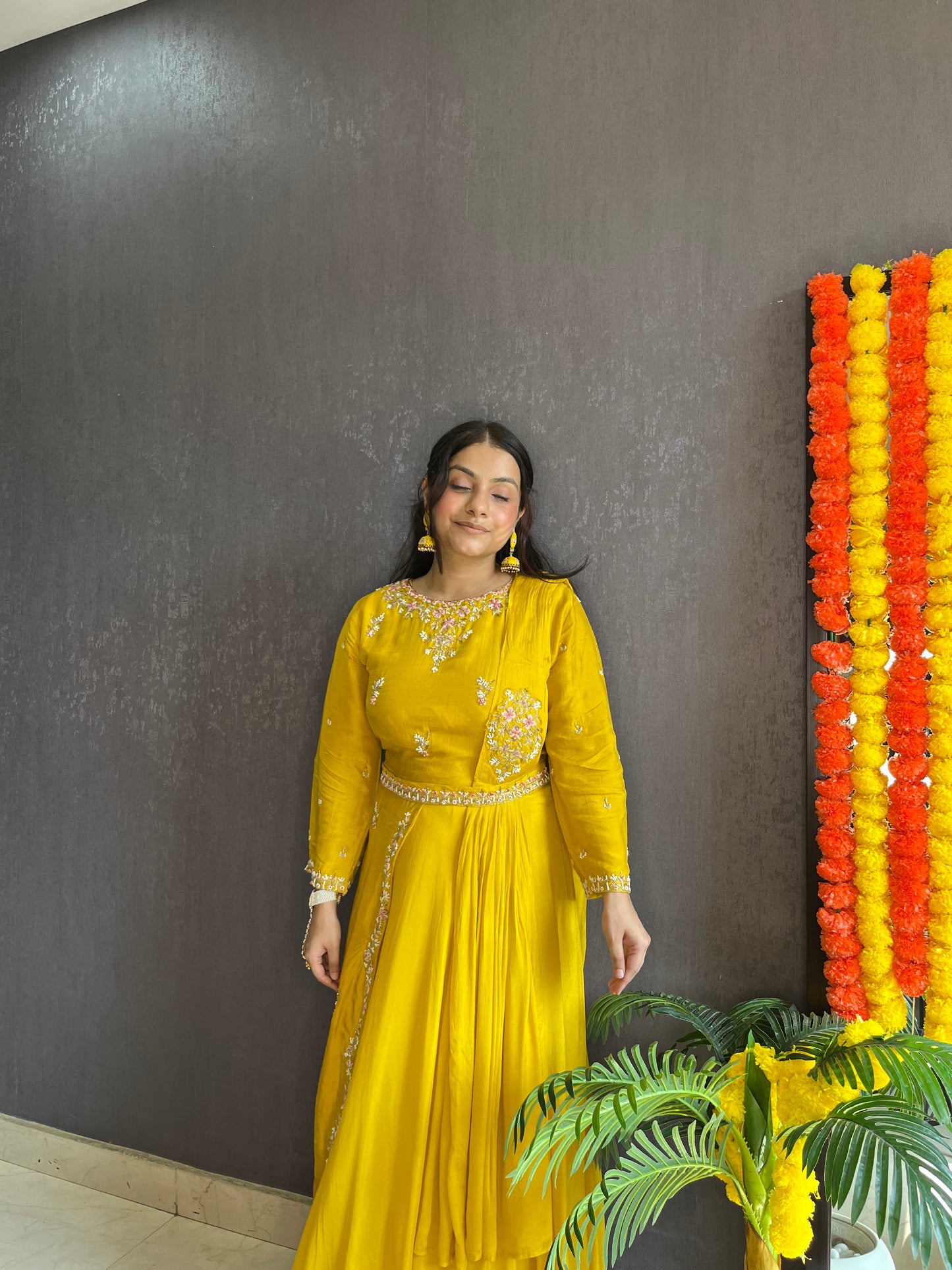 Indo western Drape dress