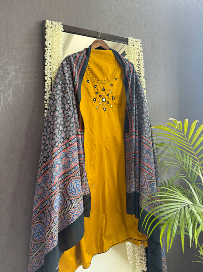Cotton ajrakh suits