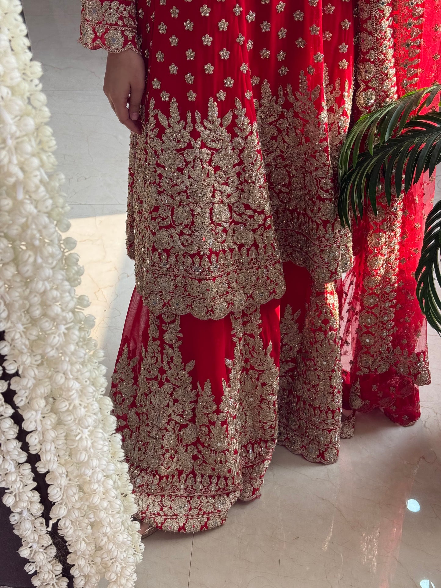 Luxurious Anarkali sharara set