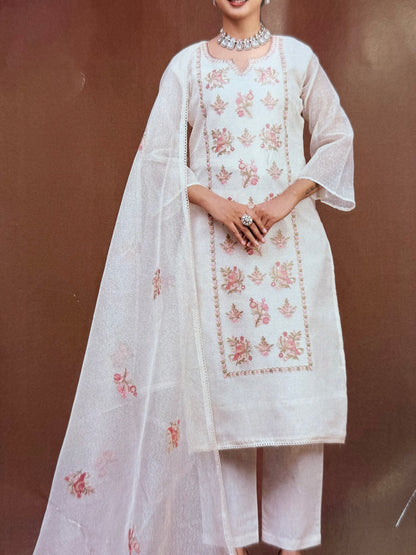 Kota doria aari work suits