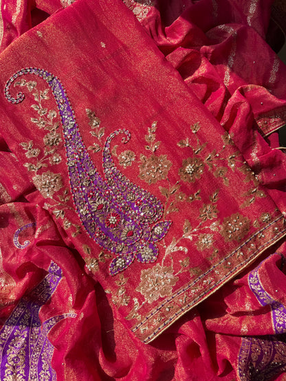 Benarsi zardozi suit