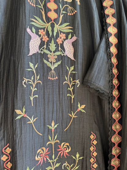 Luxurious Mul chanderi butterfly suit