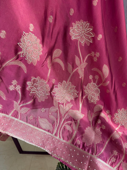 Brocade Benarsi silk suit