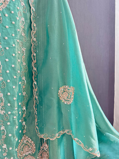 Luxurious hearts handwork suit