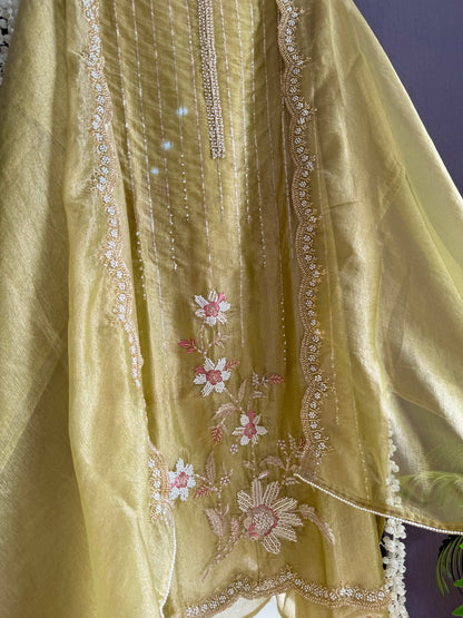 Premium Crush Tissue handwork suit