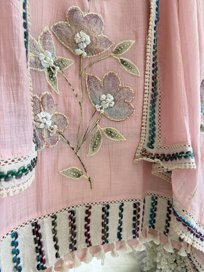 Luxurious Mul chanderi jute suit