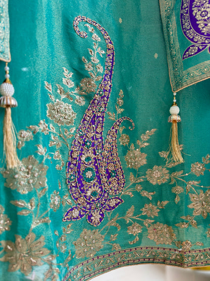Benarsi zardozi suit