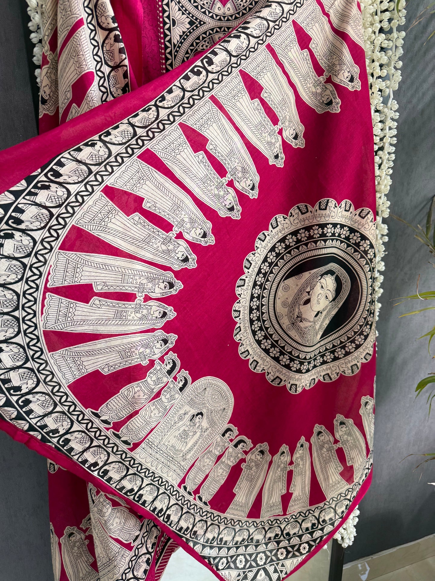 Mulmul cotton raani suit