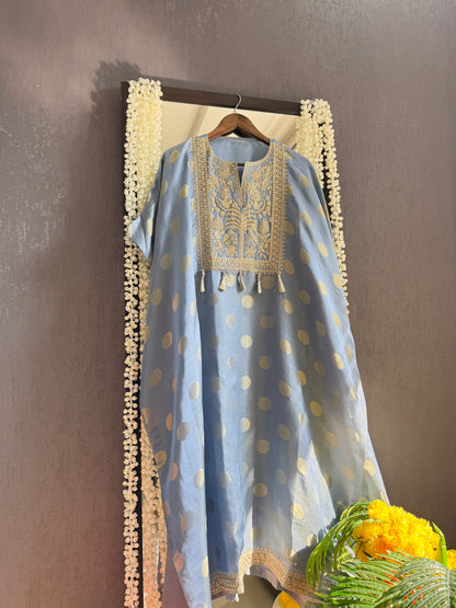 Luxurious Aari work Benarsi suit
