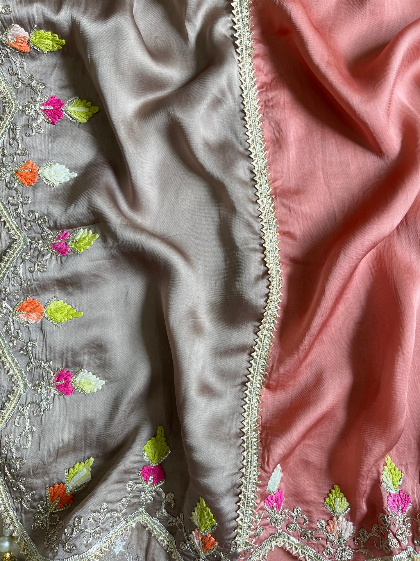 Luxurious Gotapatti silk suit