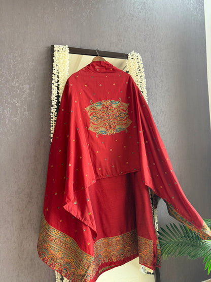 Linen kashmiri jamawar suit