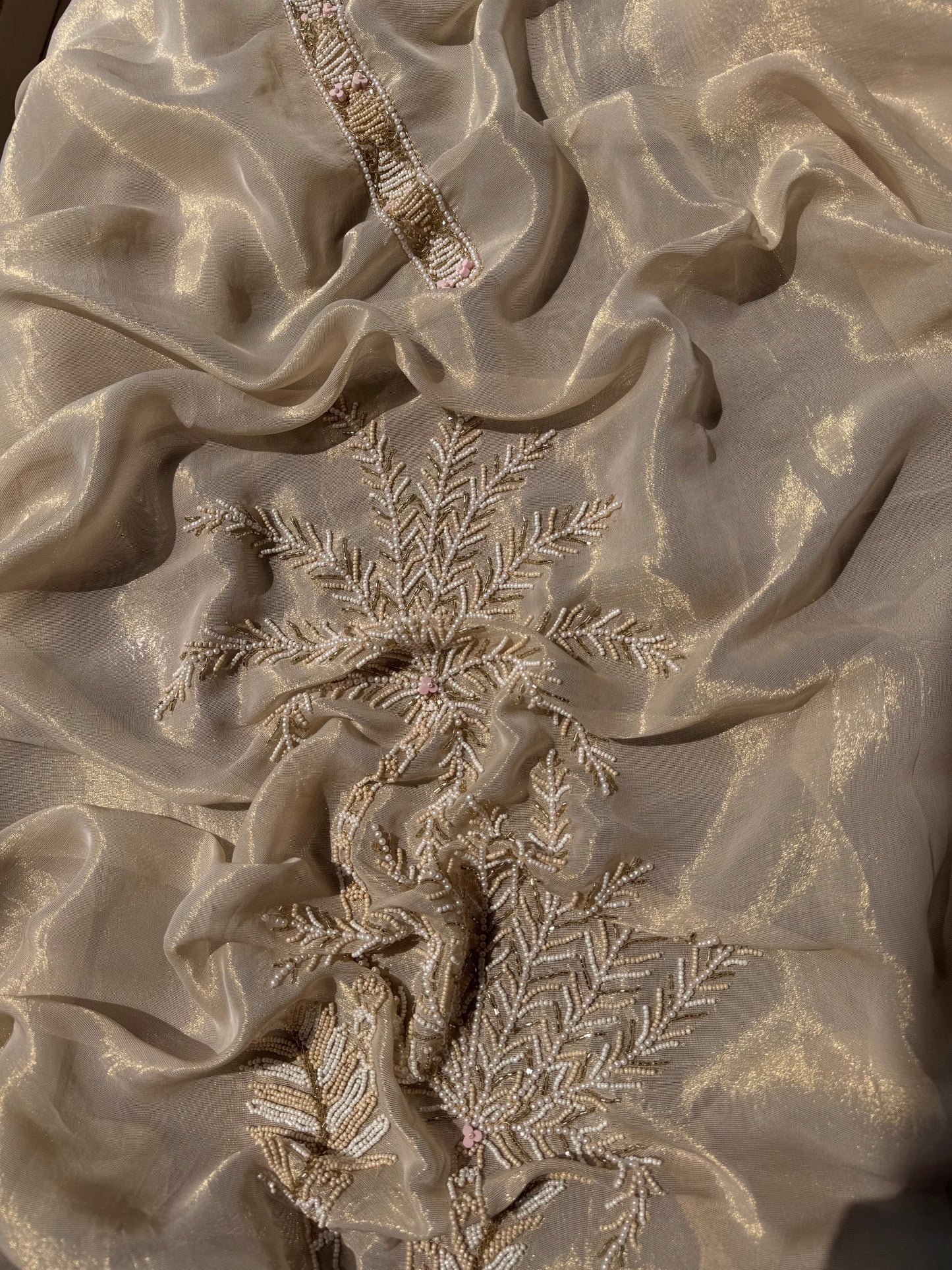 Luxurious Handwork Tissue Benarsi silk suit