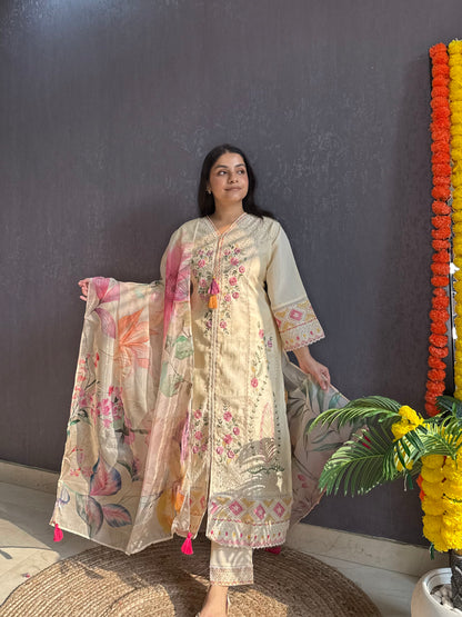 Angrakha Pakistani designer suit