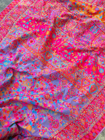 Kashmiri Jamawar Linen saree