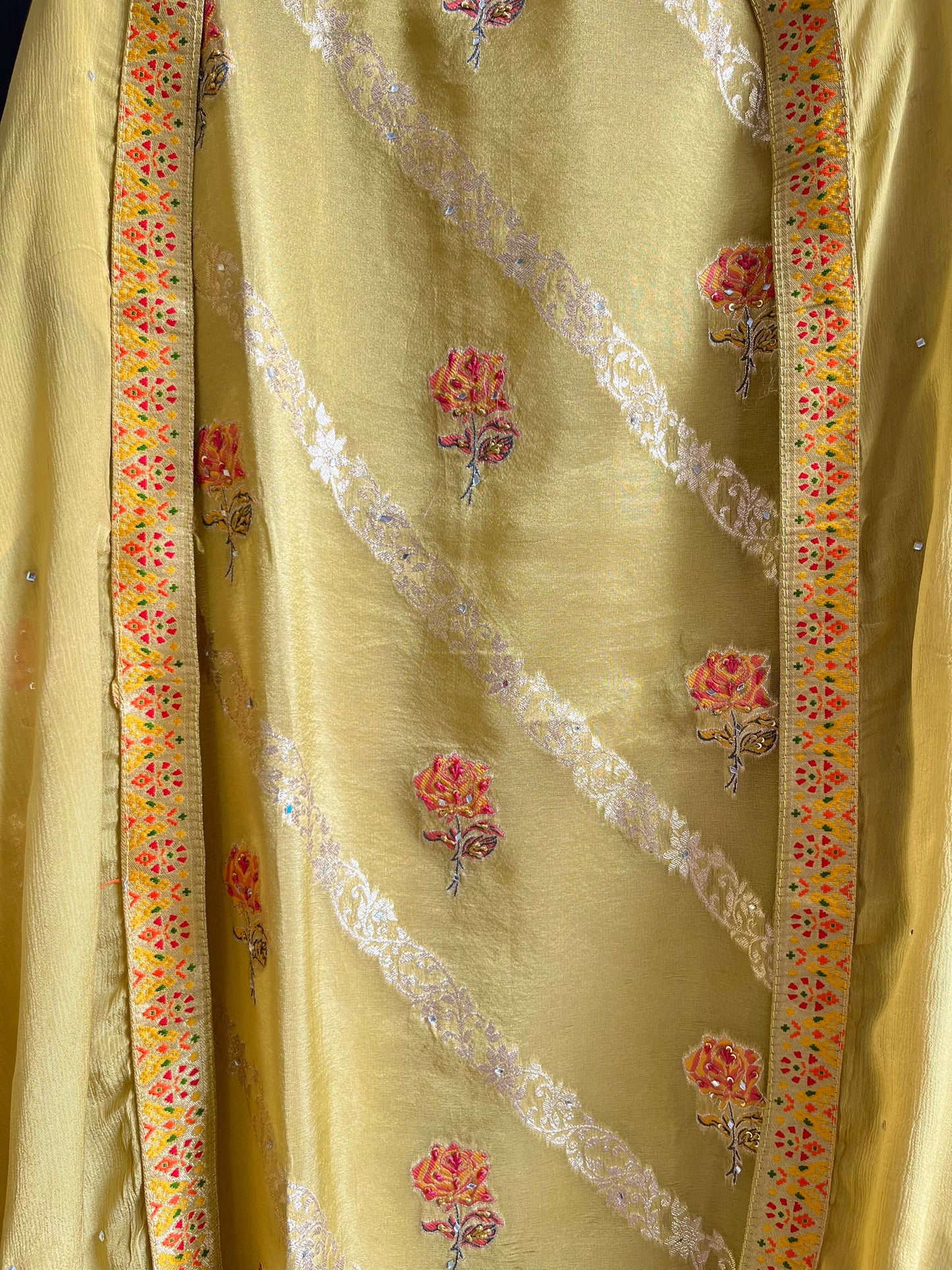 Meenakari Benarsi Tissue silk suit