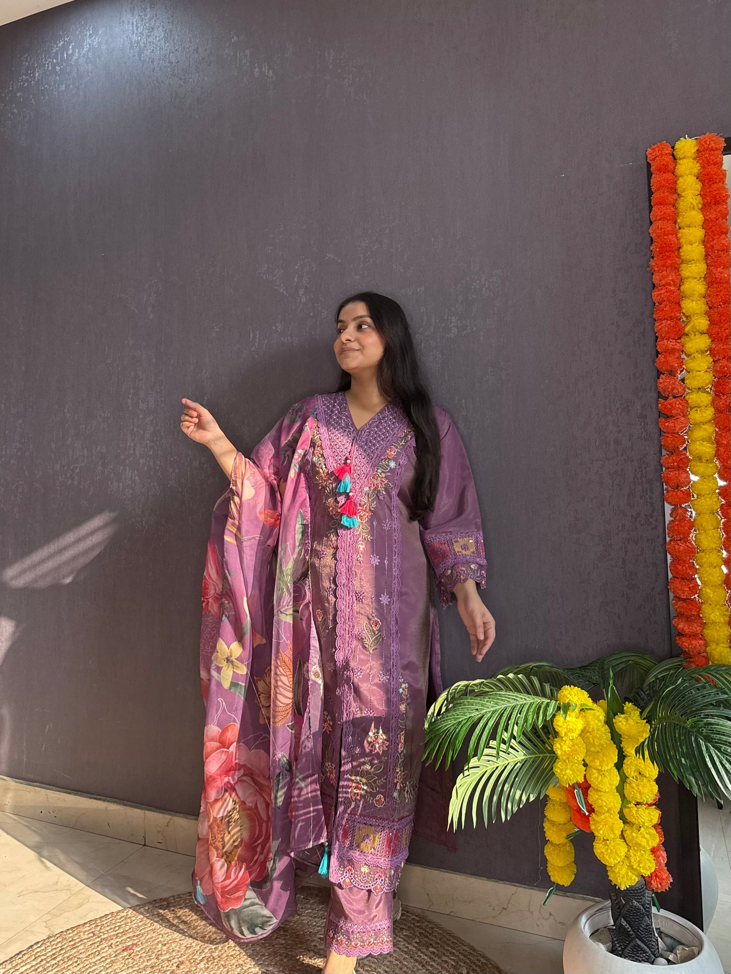 Angrakha Pakistani designer suit