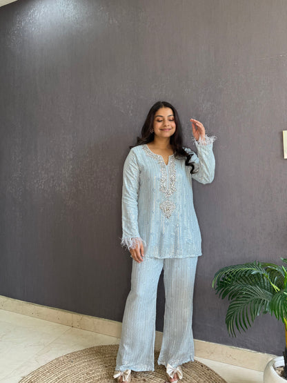 Lucknowi handwork Coord set