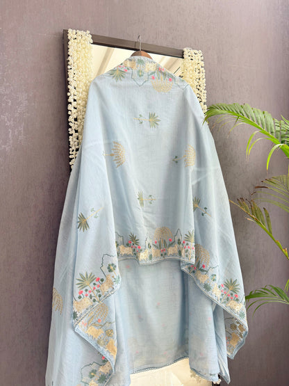 Luxurious Mul chanderi pichwai suit