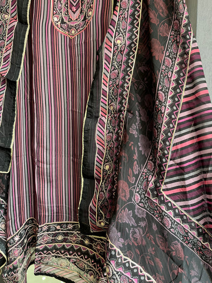 Aari work organza suits