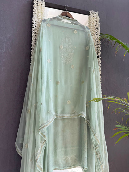 Pitta work crystal handwork suit