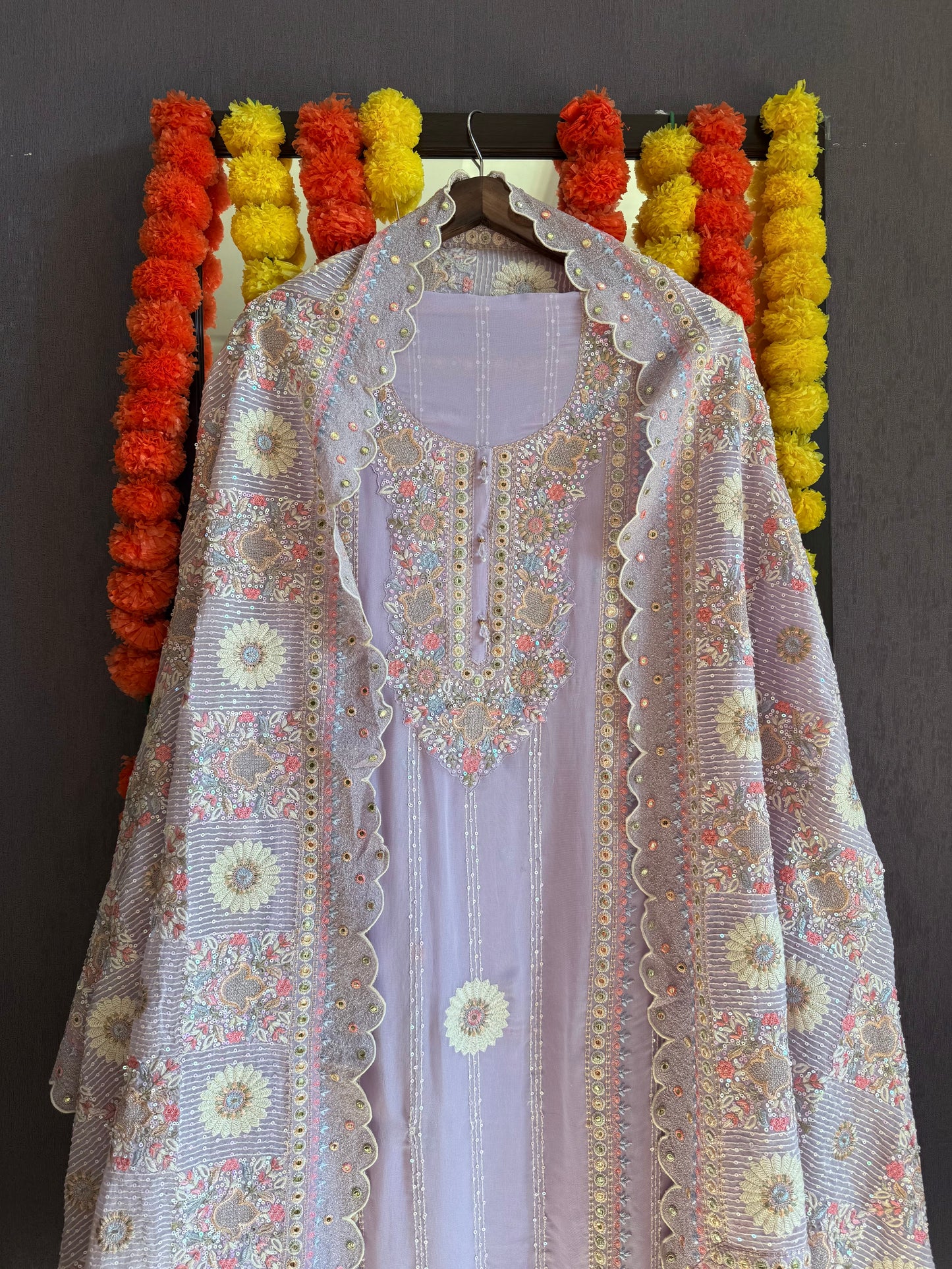 Lucknowi chikankari handwork suit