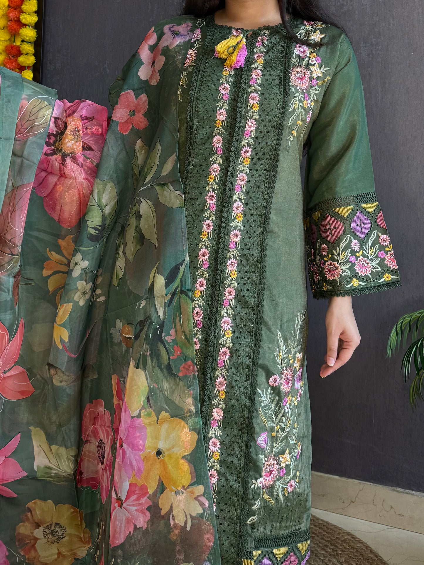 Angrakha Pakistani designer suit