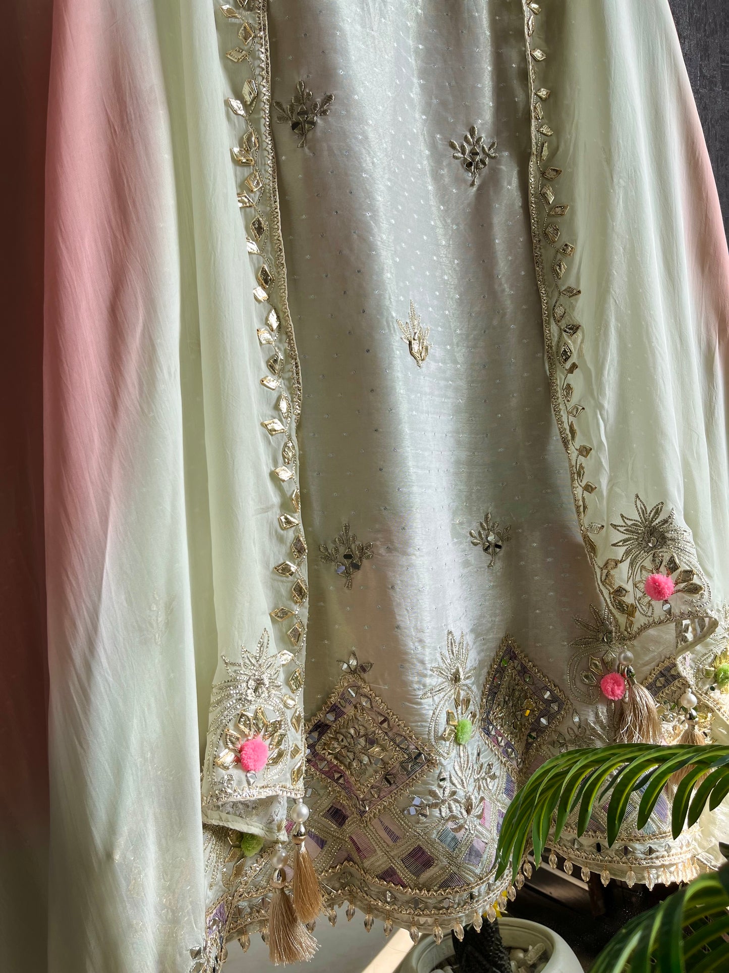Luxurious Gotapatti Benarsi suit