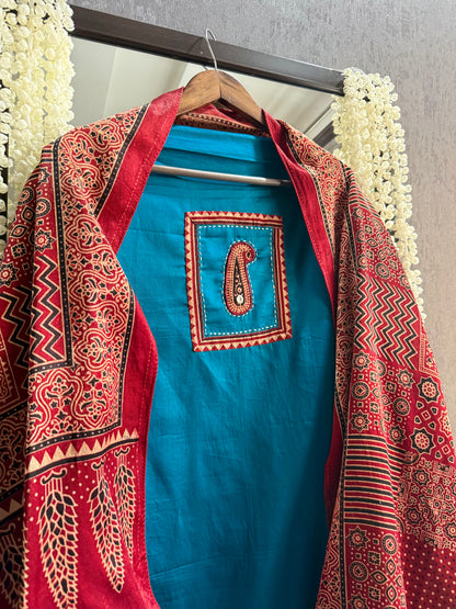 Cotton ajrakh suits