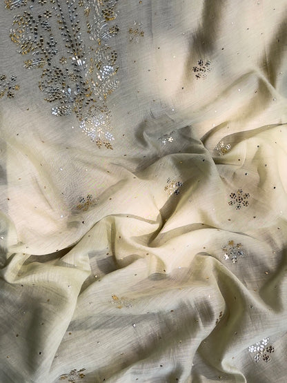 Luxurious Mul chanderi mukaish suit