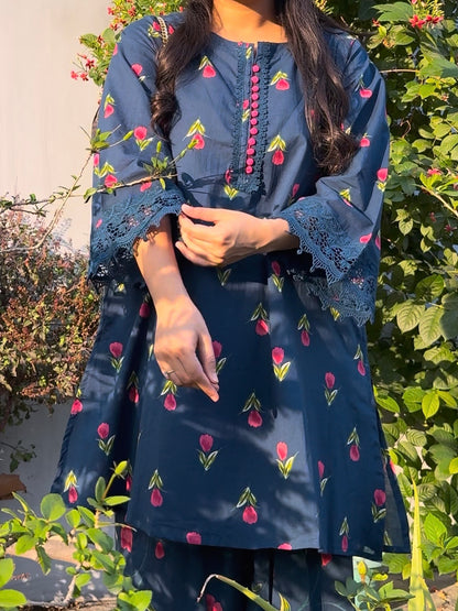 Cotton farshi coord set