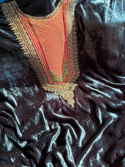 Velvet Marori Aari work suit