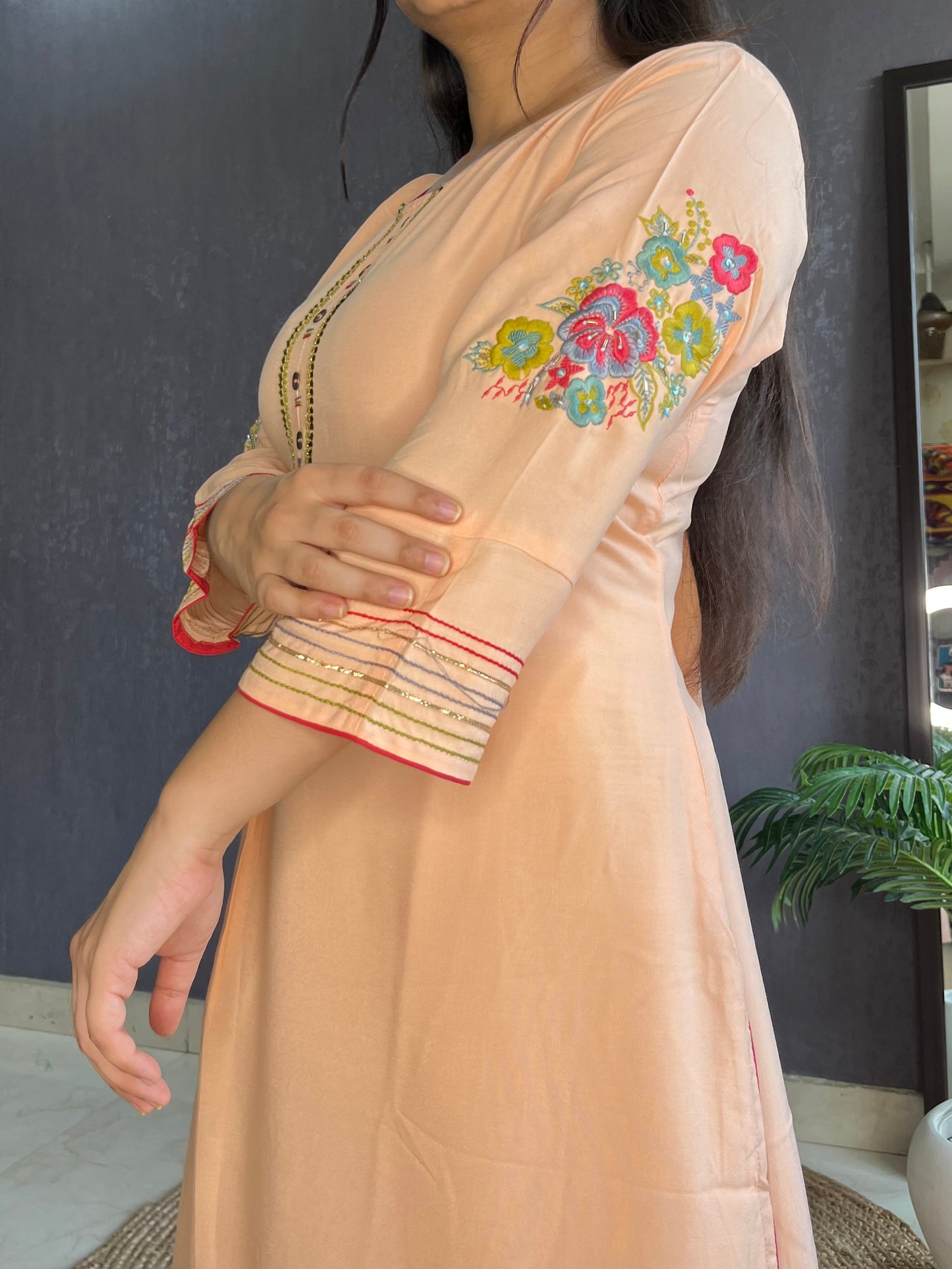 Designer flared kurtas