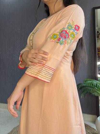 Designer flared kurtas