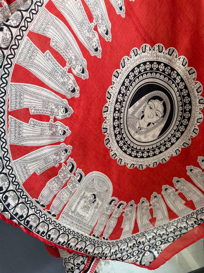 Mulmul cotton raani suit