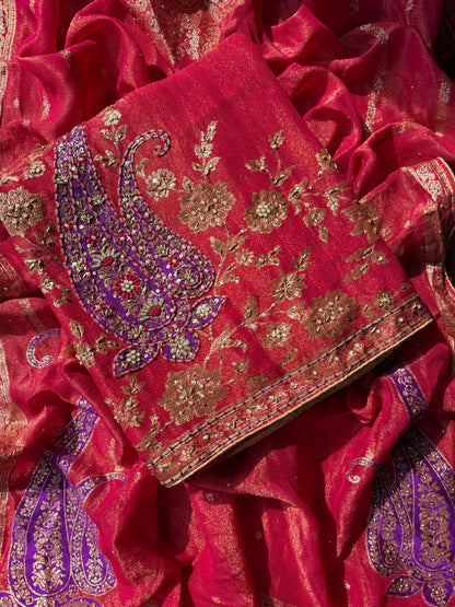 Benarsi zardozi suit