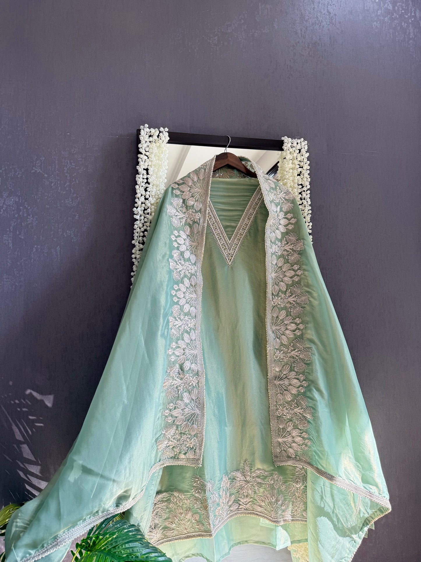 Luxurious Aari work handwork suit