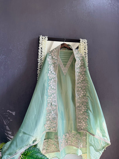 Luxurious Aari work handwork suit