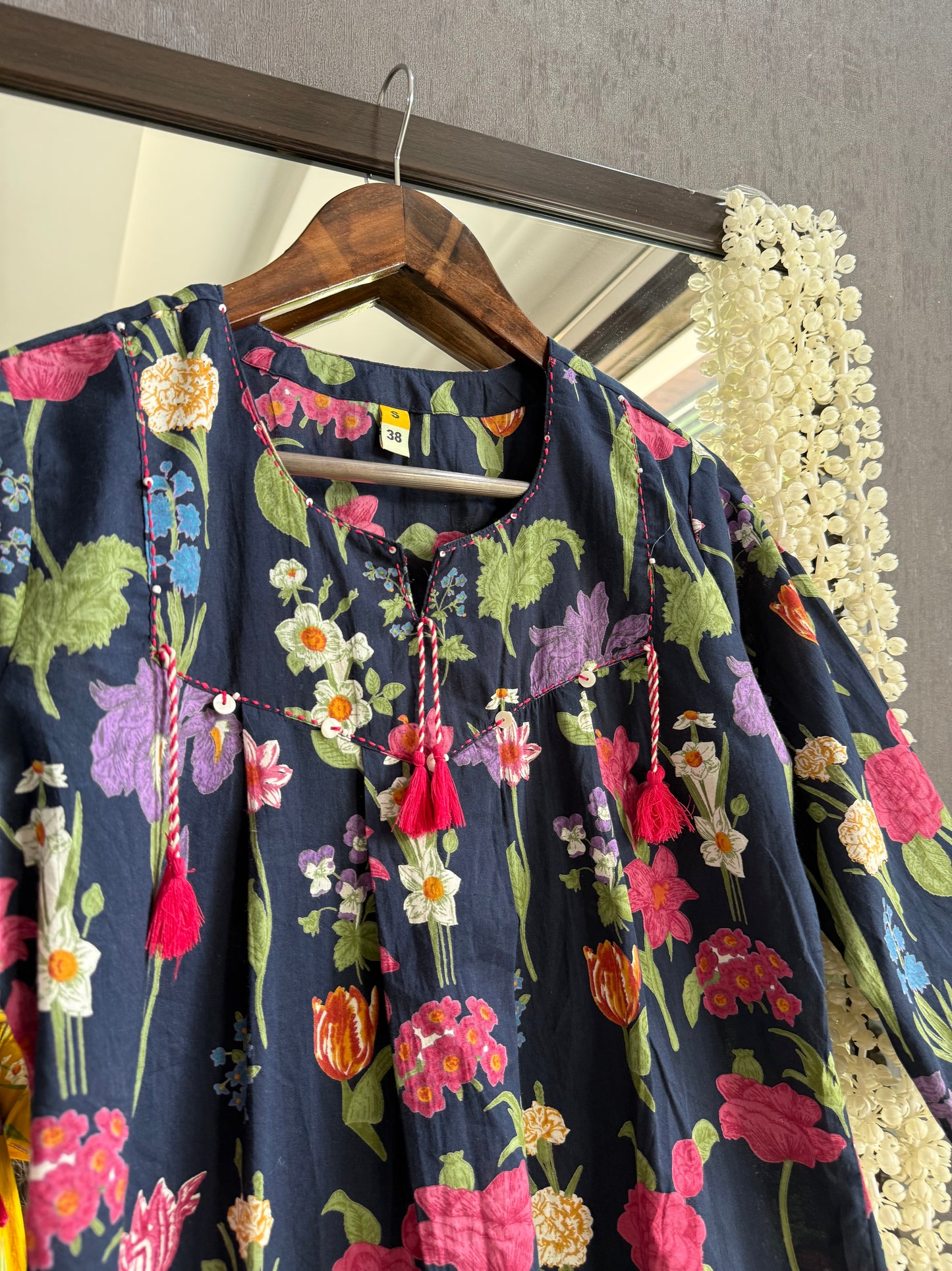Floral Printed peplum short kurtas