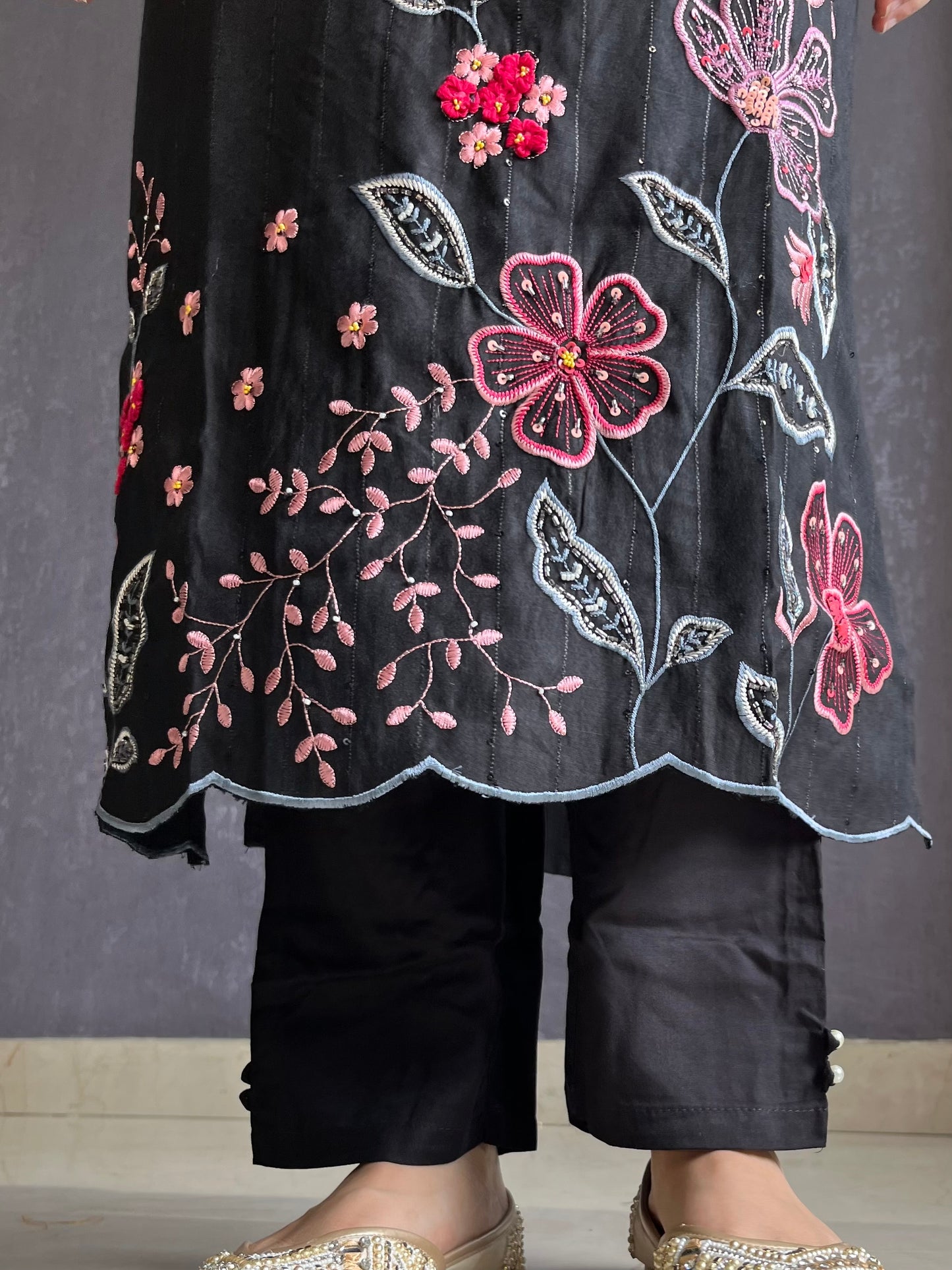Pure cotton Handwork designer suit set