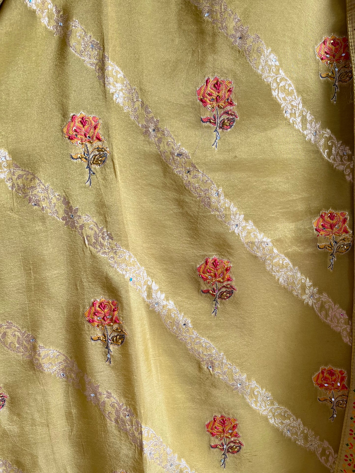 Meenakari Benarsi Tissue silk suit
