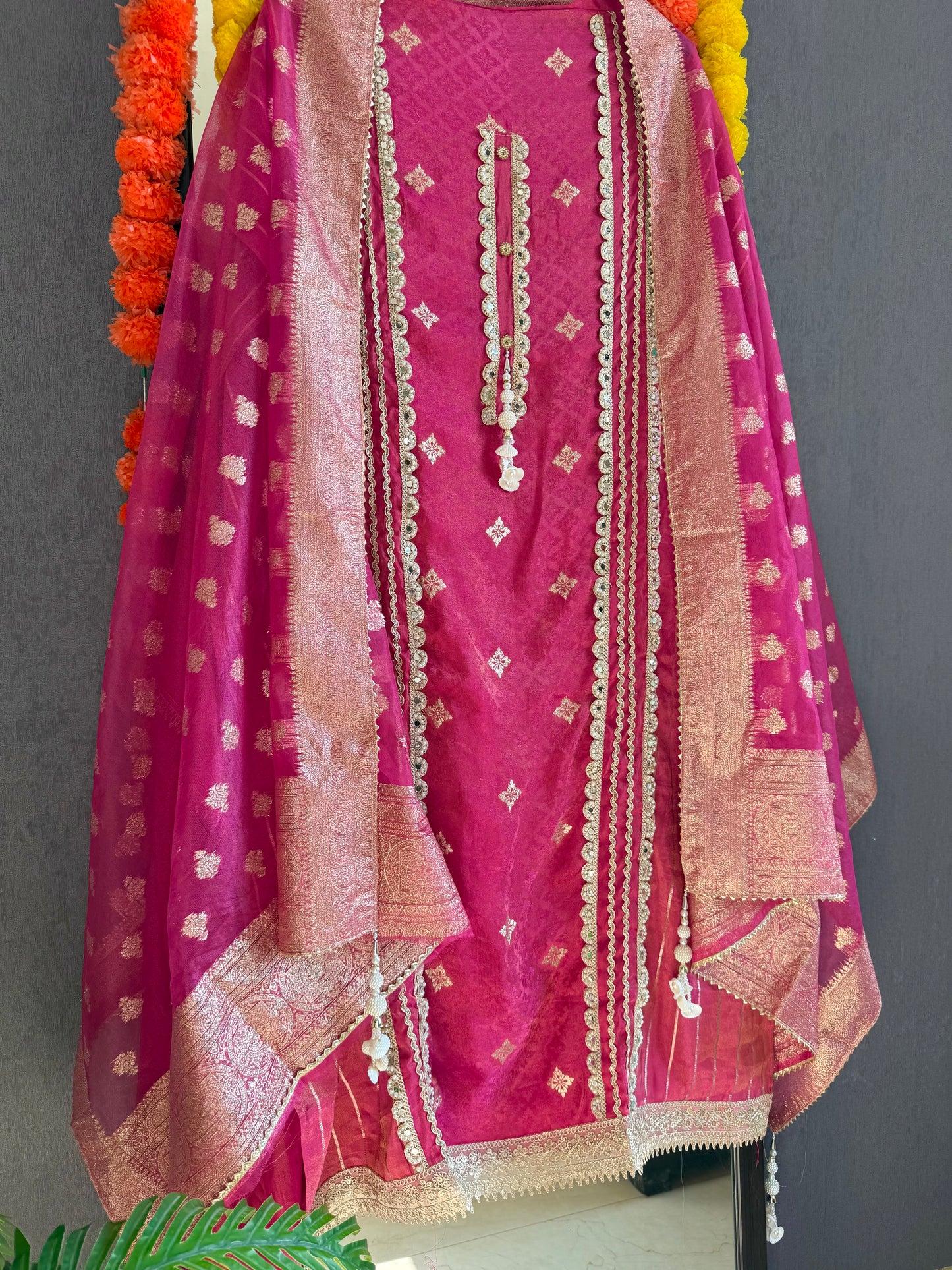 Mirror Benarsi Tissue silk suit