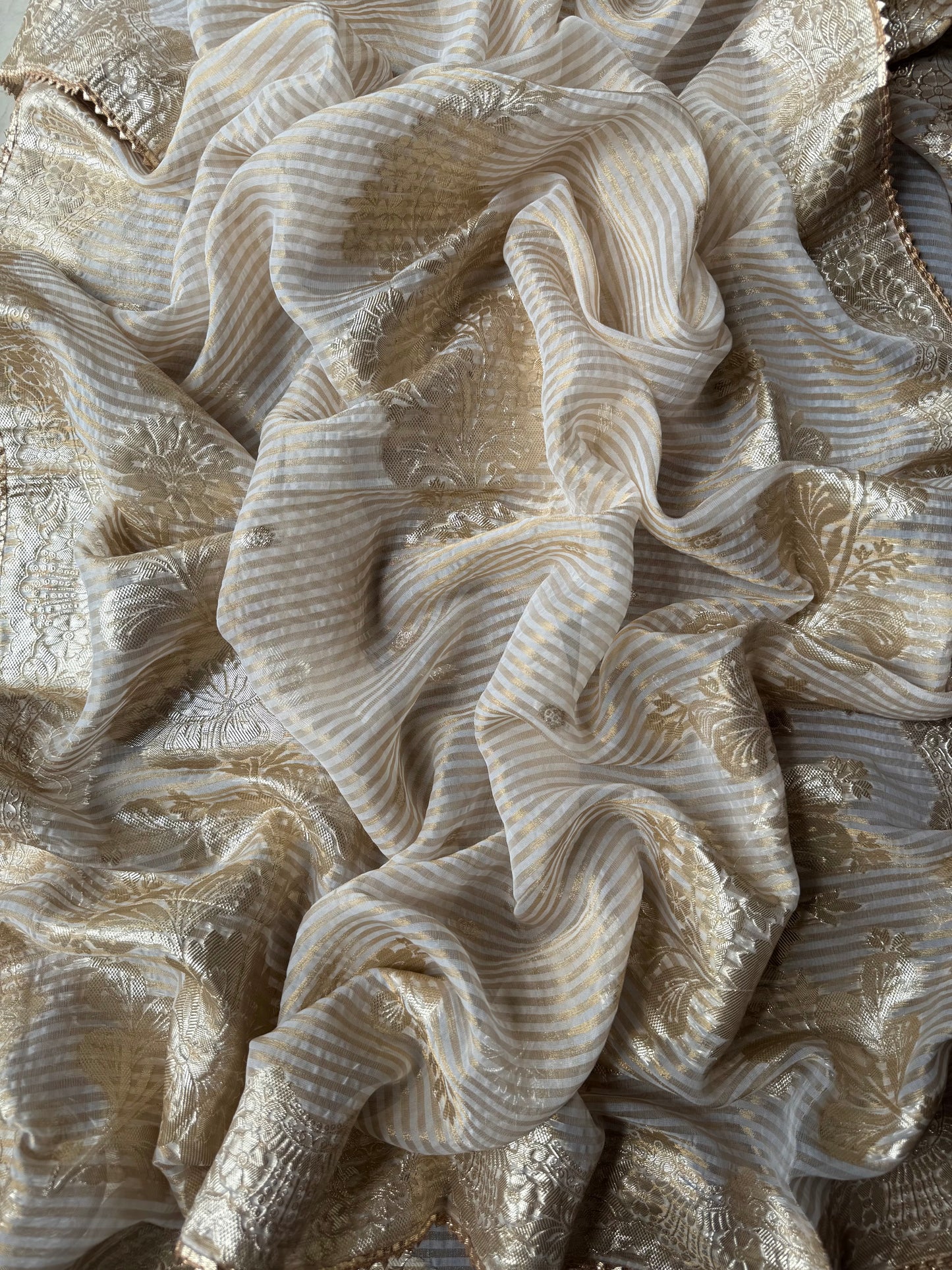 Luxurious Handwork Tissue Benarsi silk suit