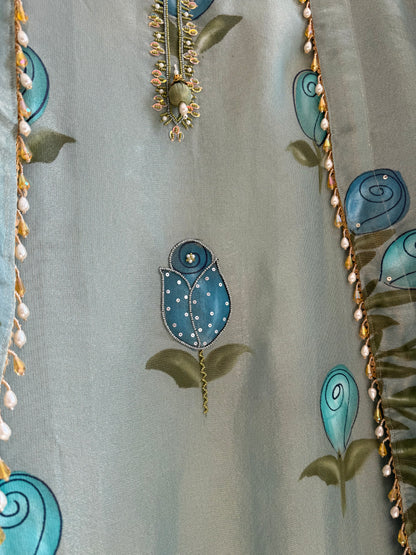 Pure handpainted handwork suit