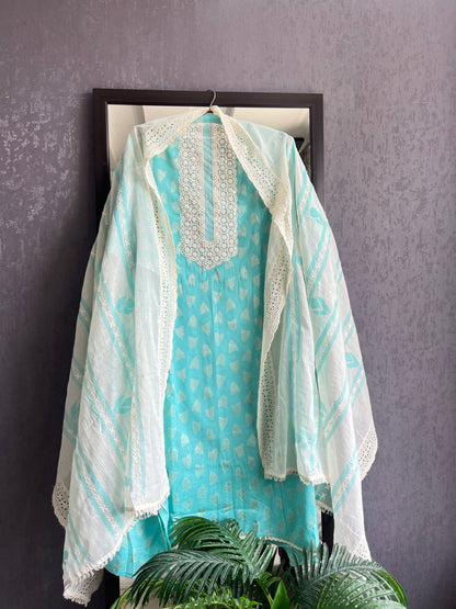 Mulmul schiffili handpainted suits