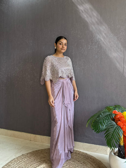 Dhoti skirt Cape set