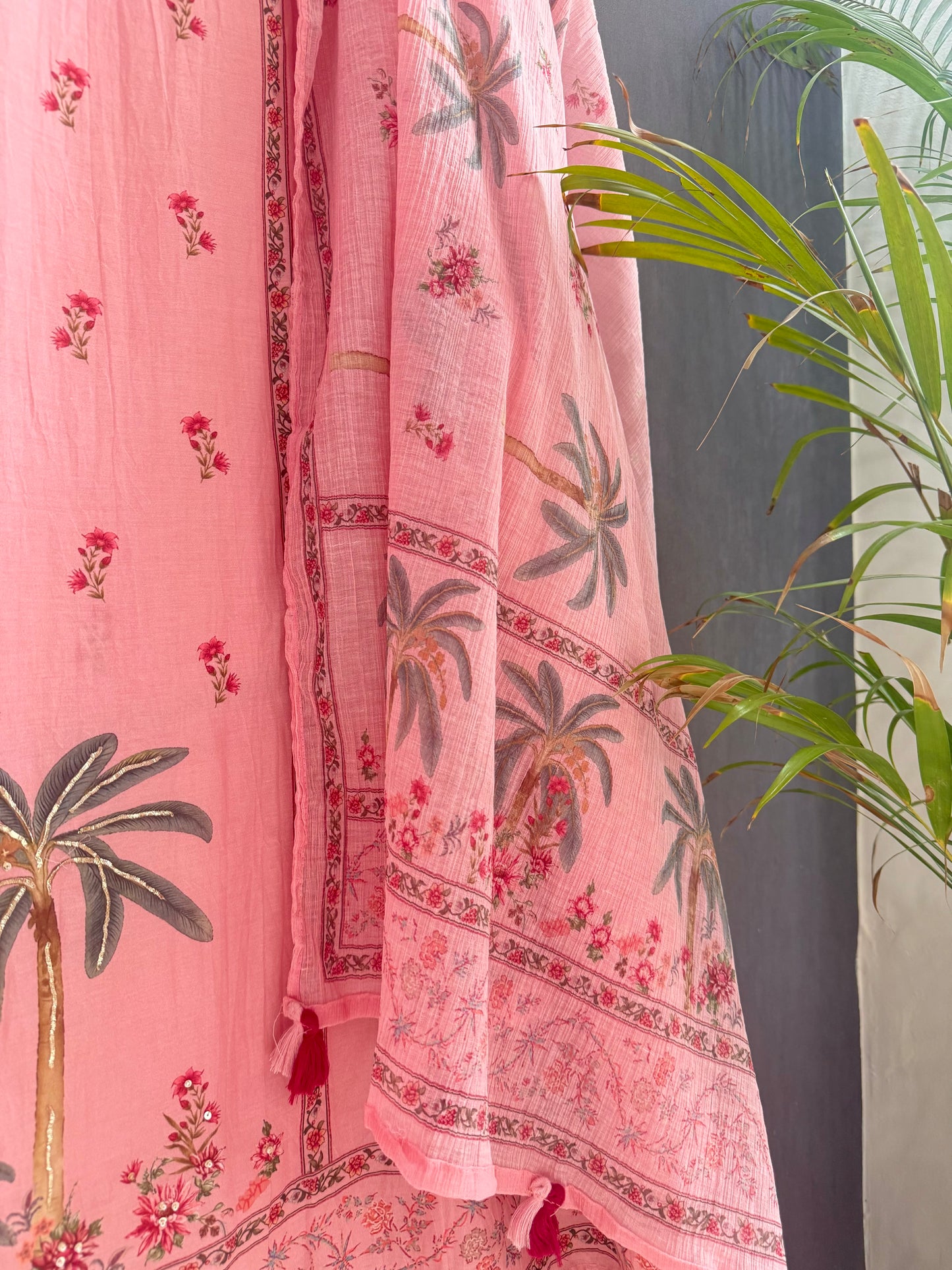 Mulmul cotton tropical suit